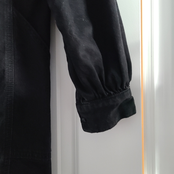 Minimum - Black Denim Longsleeve Dress Size 36 Small - Picture 5 of 6